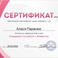Отличный курс у Русланы Кузнецовой "Специалист по Wildberries"